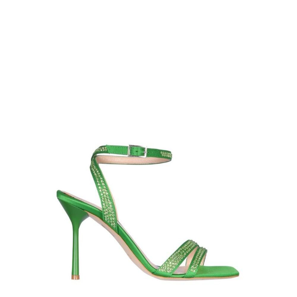 LIU JO Embellished Ankle Strap Stiletto Sandals Women GREEN Pumps